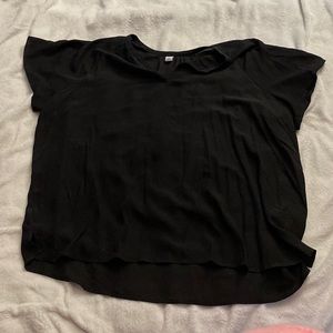 Old Navy Sheer Black Blouse; size: XXL; like new